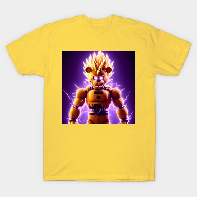 Super Saiyan 2 Freddy T-Shirt by HELLAHIGH TEEZ